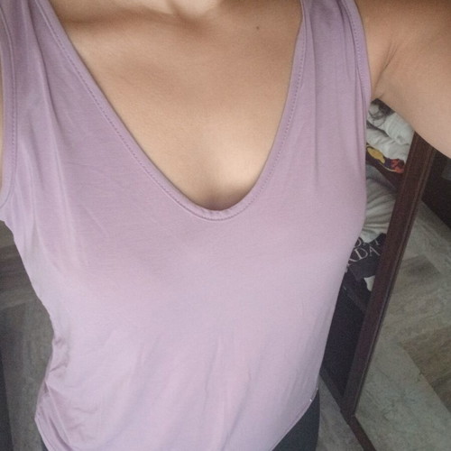 Toi Moi sleeveless top like new, violet, small