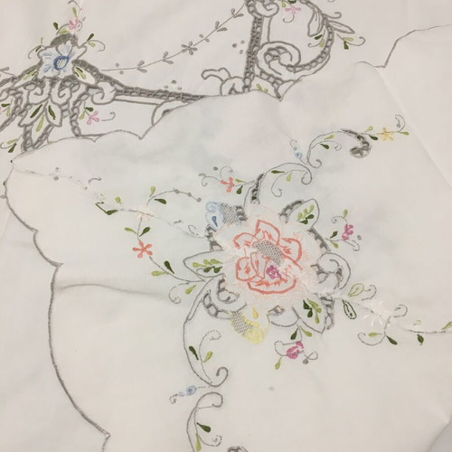 Cotton tablecloth square like new 120x120cm