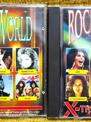 Rock the World vol 2,3 μεταχειρισμένα, δύο CD ροκ και ποπ 1980s