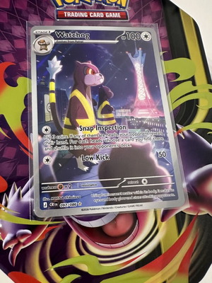 Watchhog Illustration Rare Pokémon TCG card pack fresh, Chaos Rising 097/086