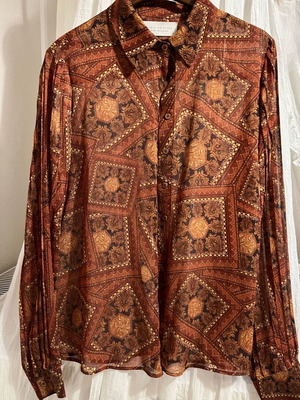 Vassia Kostara Boho Set new, brown skirt and blouse