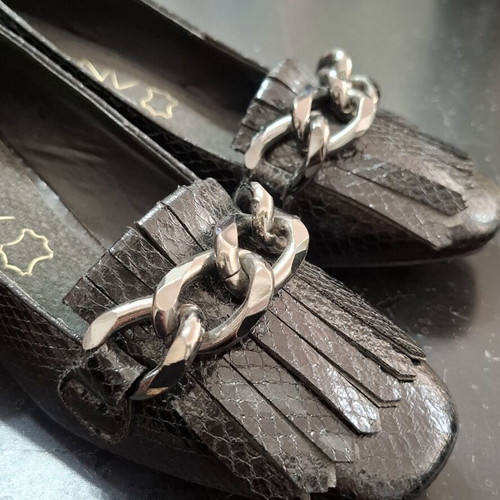 Miss NV Croco Women's Pumps Size 36 New Black