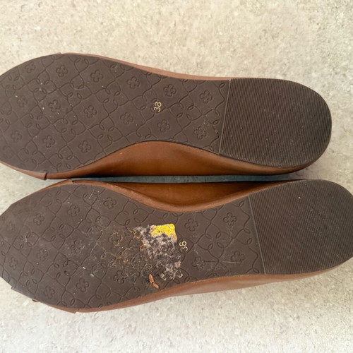 Capodarte leather ballerinas like new, brown, size 38