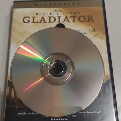Gladiator DVD used, foreign film, widescreen, 2-disc, Russell Crowe, Greek subtitles