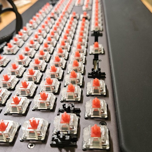 SteelSeries Apex 7 Mechanical Gaming Keyboard with Red Switches, RGB, OLED