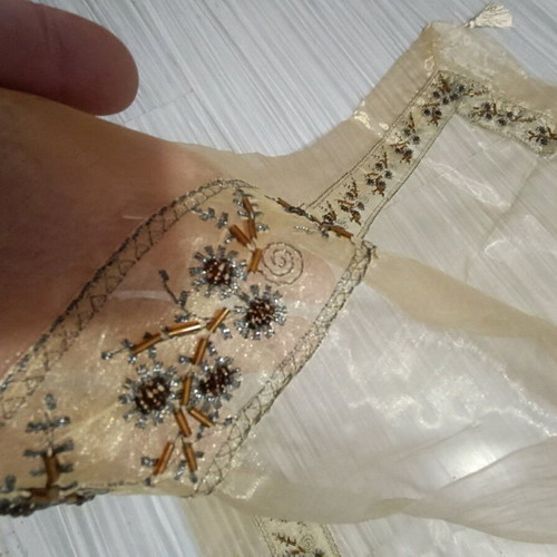 Decorative table linens set new, 4 pieces, gold beige