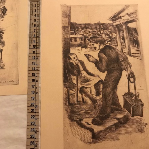 Lela Paschali Lithographs new, A Greece That Is Leaving, Lost Professions
