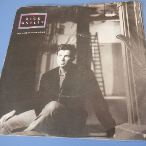 Rick Astley Hold Me In Your Arms 45 rpm vinyl used, English pressing