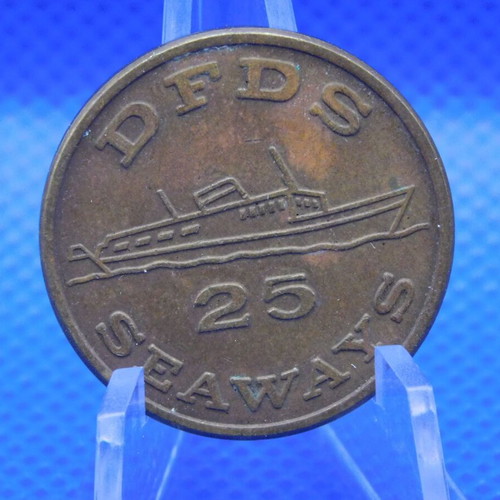 DFDS Seaways 25 brass token