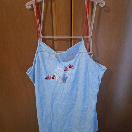 Daisy Street summer pajama used with strap cords blue XL