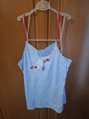 Daisy Street summer pajama used with strap cords blue XL