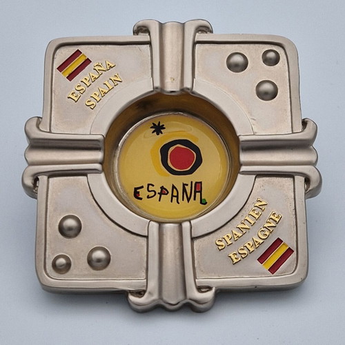 Souvenir Metal Ashtray Spain Joan Miró Sol de Miró like new