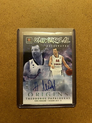 Panini Origins Universal Autographs карта с автограф на Theodoros Papaloukas /99