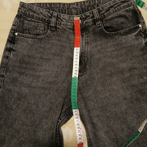 Zara women's jeans used, size L, dark gray