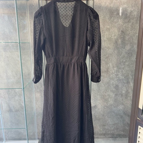 Karavan dress like new, black, with waist belt