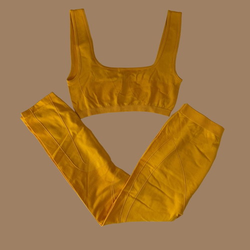 Gym set croc yellow like new, size S/M
