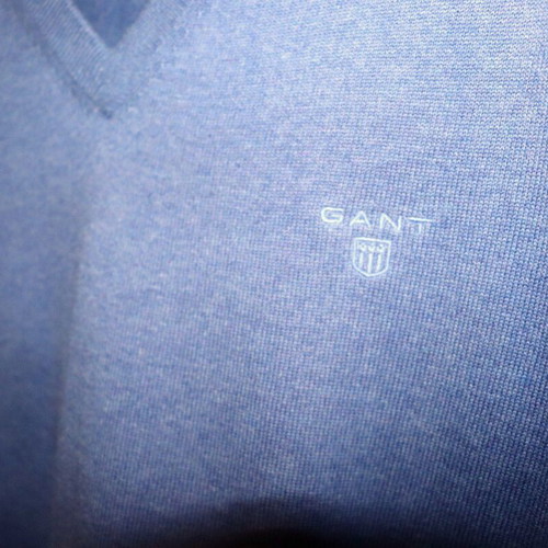 Gant men's blue knitted sweater, size L
