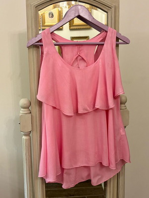 Τοp ροζ αέρινο μεταχειρισμένο, μήκους 66cm