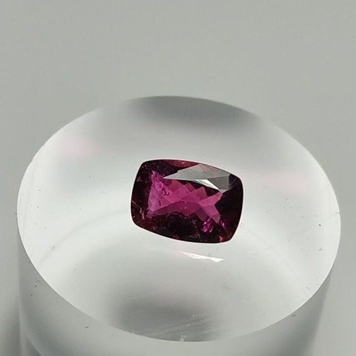 Tourmaline Rubellite 2.58 carats, Emerald cut, new
