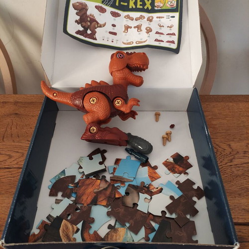 Lisciani Educational Dino Stem T-Rex Construction Set Used