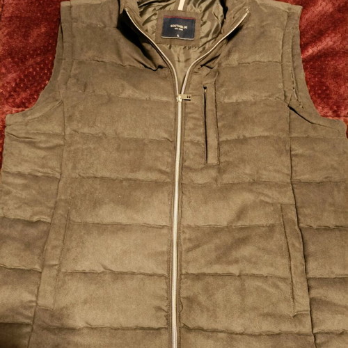 Men's vest XL new, gray with polyester lining
