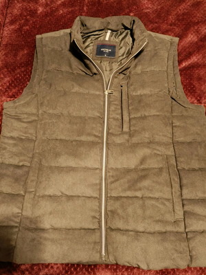 Men's vest XL new, gray with polyester lining