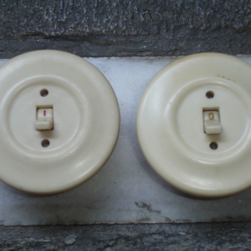 Porcelain switches from 1950 new