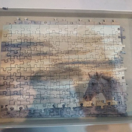 Puzzle 500 pieces with horse theme, like new