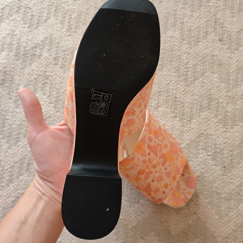 Floral mules new, vegan, size 36