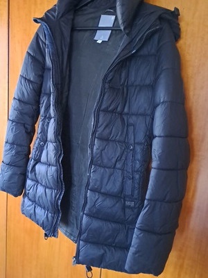 Γυναικείο παλτό G-Star Raw μαύρο σαν καινούργιο με κουκούλα και φερμουάρ