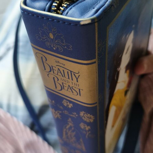 Beauty and the Beast Book Purse Disney crossbody bag like new, dark blue