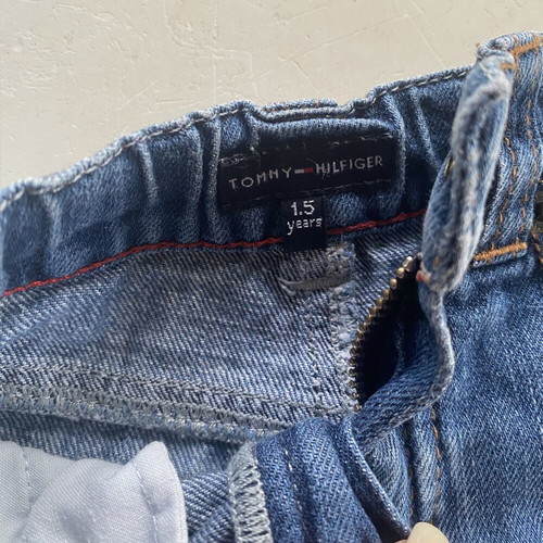 Tommy Hilfiger toddler jeans and H&M printed jeans, size 92 cm