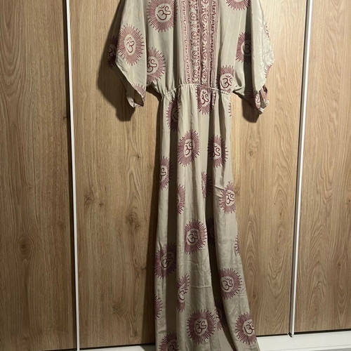 Veta Accessories dress caftan S/M like new with front opening and adjustable waist