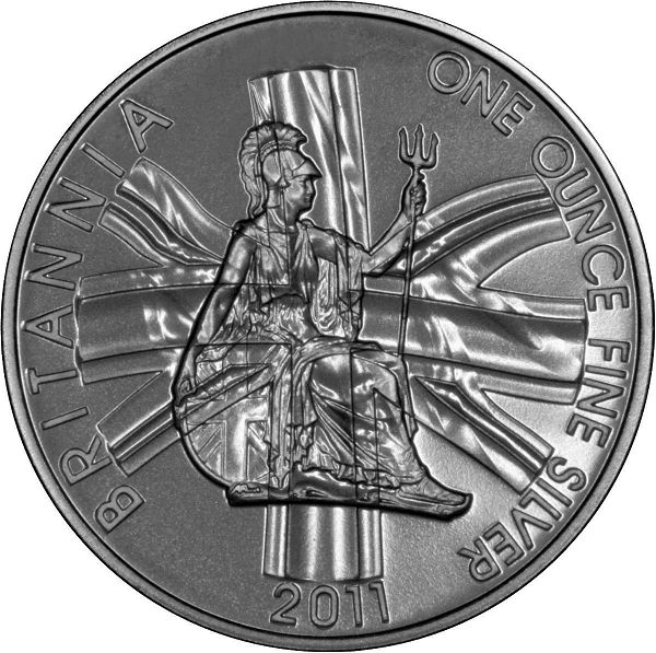  Silver Ounce 2011 Britannia, Coin from United Kingdom .