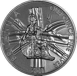 Silver Ounce 2011 Britannia, Coin from United Kingdom .
