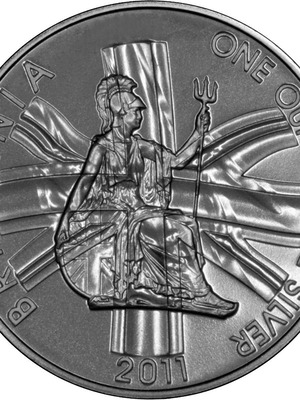 Silver Ounce 2011 Britannia, Coin from United Kingdom .