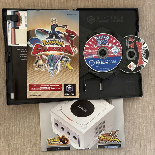 Pokemon Colosseum Nintendo GameCube PAL used with Box Ruby & Sapphire
