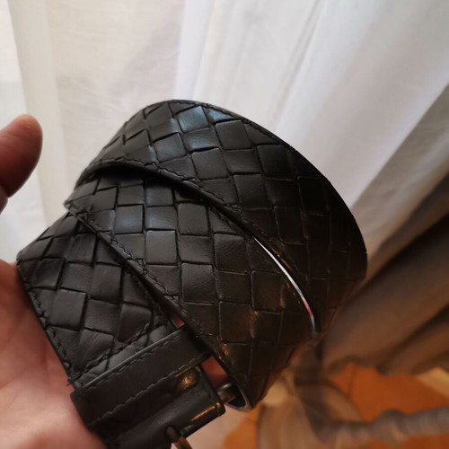 Bottega Veneta leather belt, authentic, black, size 105