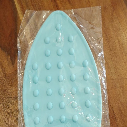 Silicone heat-resistant iron rest, blue-green