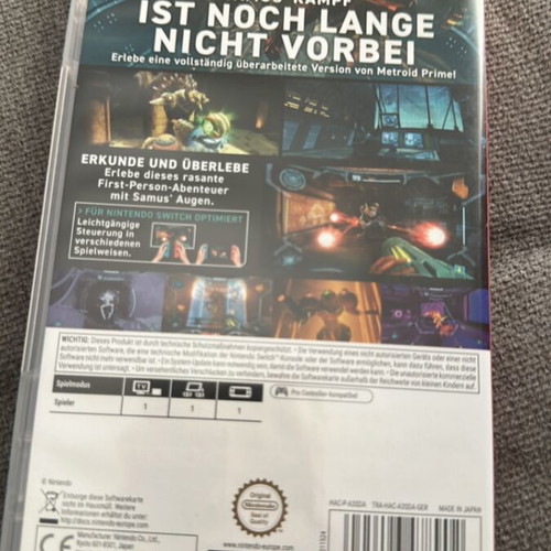 Metroid Prime Remastered Switch game like new