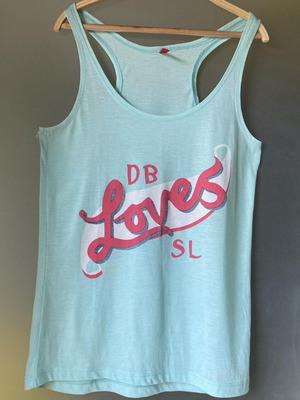 Women's sleeveless tank top like new, multicolor turquoise H&M