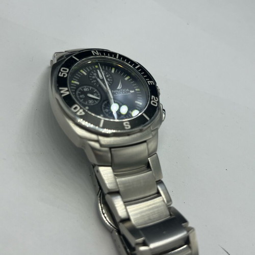 Nautica Steel Chronograph 40mm like new, men's watch