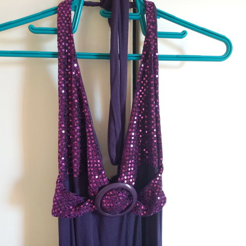 Purple Mini Backless Dress like new, size S