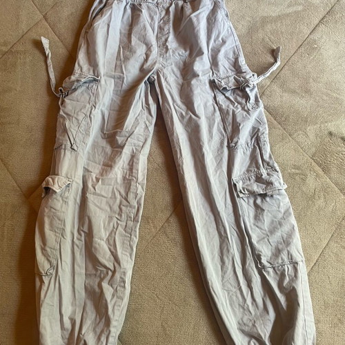 Parachute pants gray size S used Tally