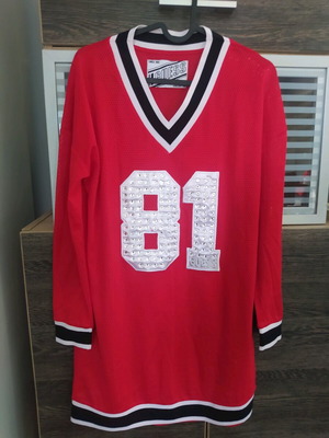 Guess red blouse dress like new