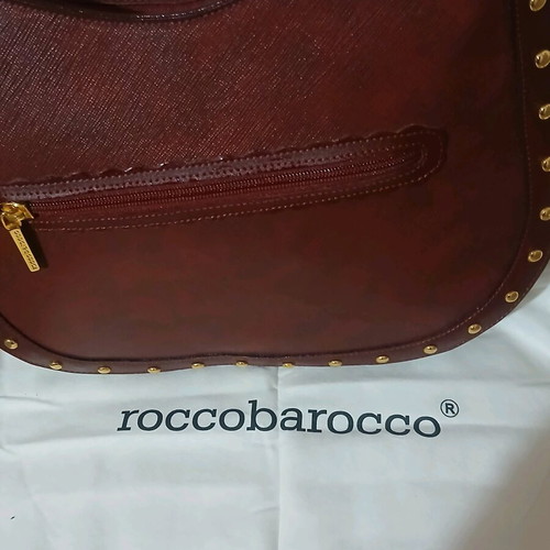 Rocco Barocco women's shoulder bag, burgundy