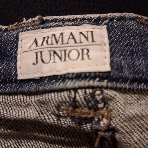 Mini denim skirt with strass Armani Junior like new, blue, size 158 cm