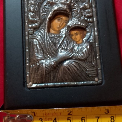 Silver icon 950 of Panagia