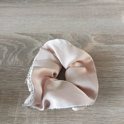 Scrunchies set of 3, one reversible red/blue