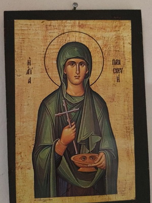 Saint Paraskevi icon like new, wooden